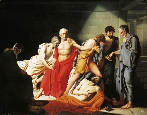 hadrian6:The Death of Phocion. 1804. Joseph Denis Odevaere. Flemish.1775-1830. oil on canvas.