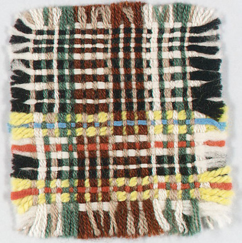 Gunta Stölzl, Bauhaus, woven textile sample, 1920s