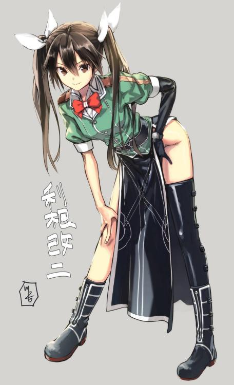 breezy-yukkin: 利根ちゃん　艤装は貴方の心の中に t.co/IAiSTi67E1 twitter.com/kawakamirokkaku/status/50