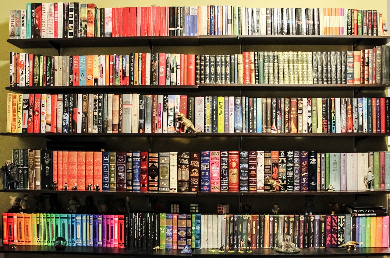 readthebloodybook:  New bookshelves. I love them but I am concerned about where new