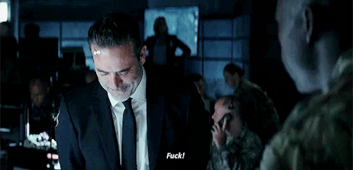Jeffrey Dean Morgan In The Bloopers For Rampage