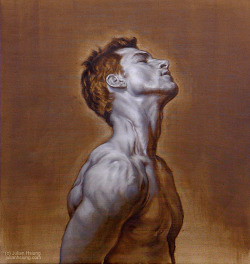 hsiungjulian:  Gangs of Man - N#2 in Grisaille  by Julian Hsiung Oil on linen, 32” x 30”.  