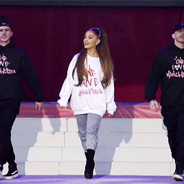 Ariana Grande Performing At The #OneLoveManchester Benefit Concert In Manchester, England On June 4,