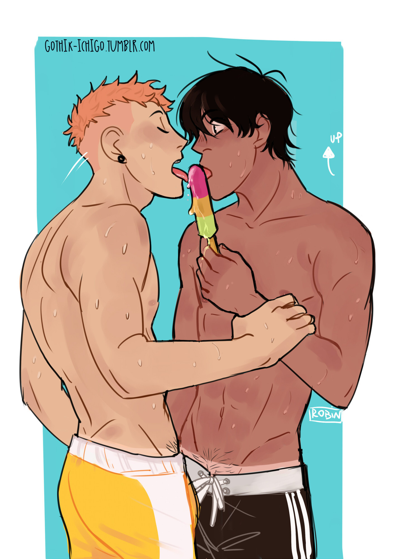 gothik-ichigo:  HOLIDAY! I go on vacation. I leave you a super tanned He Tian and