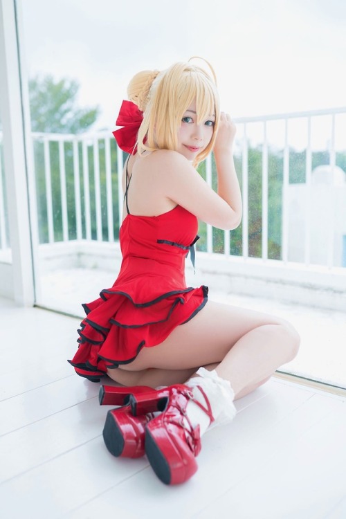 cosplayheaven - Saber Nero, Red Dress Version | Fate Extra CCC...