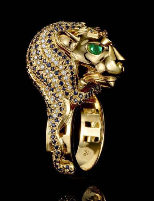  Gold Lion Ring by Volund Jewelry