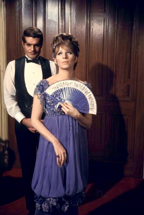 thank-you-barbra-streisand:Barbra Streisand and Omar Sharif in Funny Girl, 1968