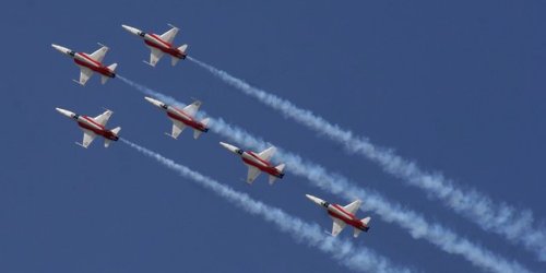 retrowar:Swiss Air Force Patrouille Suisse aerobatic team