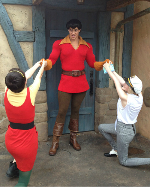 cybuggin:  cybuggin:  so holly and i asked gaston to marry us    he said no  stOP