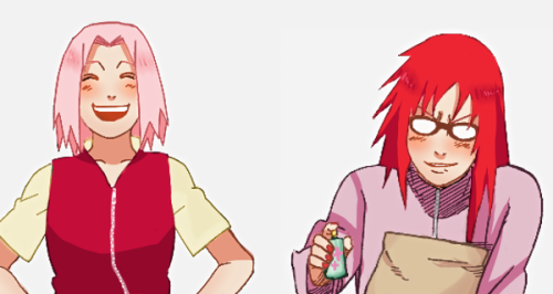 kaurro: sakura haruno &amp; karin uzumaki♥ caps