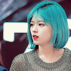 mirurun7 - jeongyeon’s blue hair