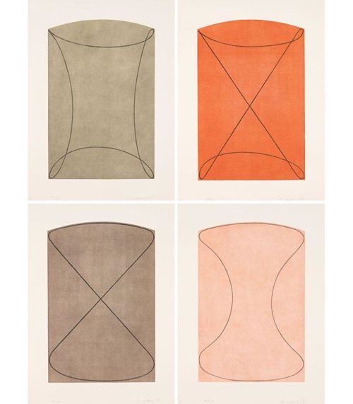 northmagneticpole: Four Figures (A, B, C, D), Pace Edition, 1998-Robert Mangold