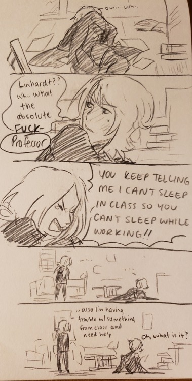 sleepinglionhearts:sometimes you just have enough of that nonsense and you dump your sleeping profes
