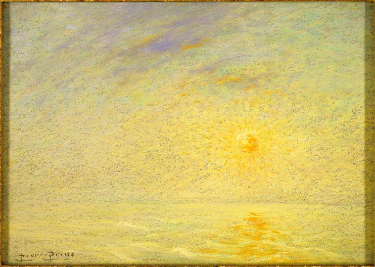 amare-habeo:  Pierre Prins (French, 1838-1913)Fog and sun on the Channel (Brume