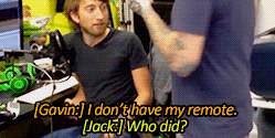 xteamlads:  Geoff: “I love that Gavin gets a hundred percent of the blame a hundred percent of the time.” 