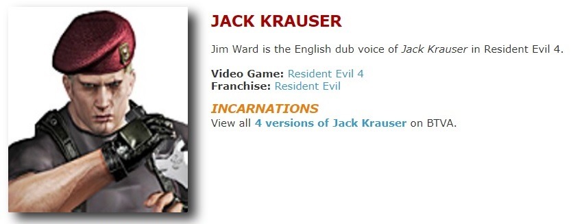 Resident Evil 4 Remake Jack Krauser - Who's the Voice