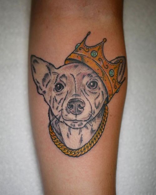 Notorious DOG(GIE) from a few weeks back! I love doing fun pet portraits like these:) #pcrumptattoos