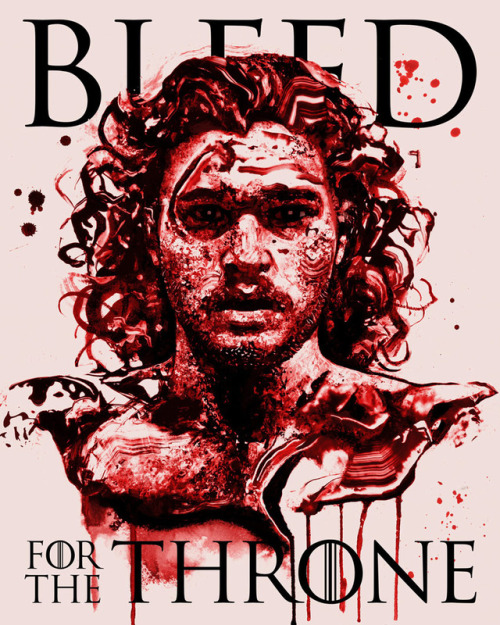 BLEED FOR THE THRONEArtwork for HBO & Droga5′s #BleedForTheThrone campaign in partnership with t