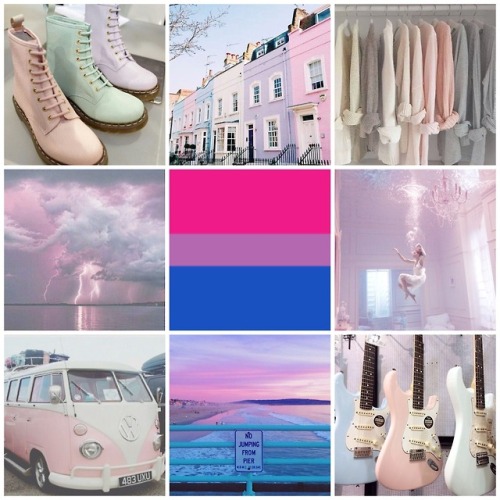 pastel bi aesthetic