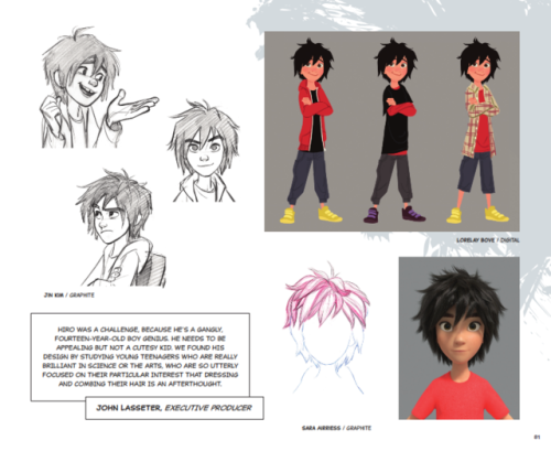 Character designs from The Art of Big Hero 6 