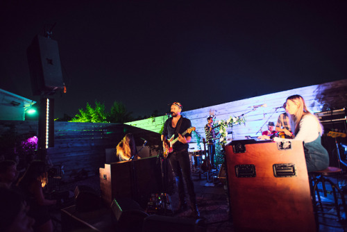 Phosphorescent plays an intimate outdoor show at the Open Air series at the event space 99 Scott in 