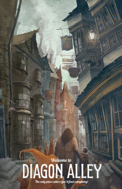 kamigarcia:  pixalry:  Harry Potter: Diagon