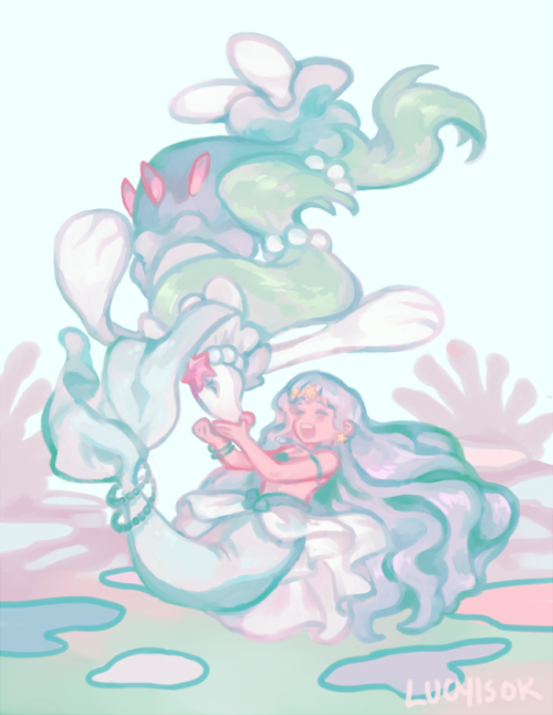 since i drew hanon and brionne before, i thought mermay was the perfect time to draw hanon and prima