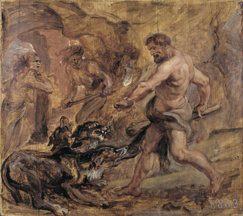 Hercules and Cerberus, Peter Paul Rubens, 1636