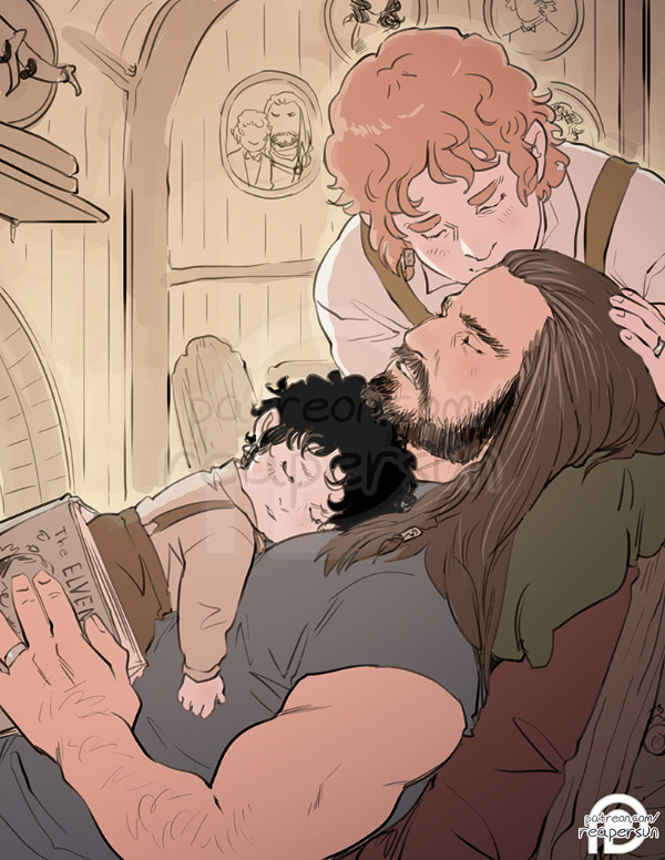 ~Support me on Patreon~A patron requested Dad!Thorin doing something cute with Frodo