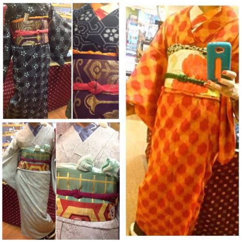 Wearing kimono to work on Sundays!  日曜日はきもので接客中。昔はきものを着て仕事をするのが夢だったので、それが海外で実現とは何とも感慨深いです。今日はイースターなの