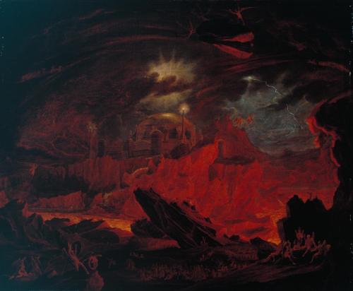 John Martin (1789-1854), ‘The Fallen Angels Entering Pandemonium, from ‘'Paradise Lost'’, Book