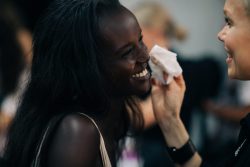 thebeautymodel: Backstage at Dion Lee Resort 2017 Ph. Adam Katz Sinding 