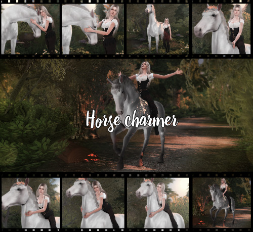 tv-sims:  [TV] Horse charmer - 9 female poses with a horse.You will need:- HorseDownload