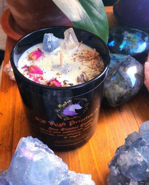 Our ℌ luxury crystal candle are restocked •www.unicornmanor.com ✨ ℌ pays homage to the Goddess - a p