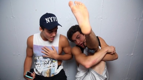 malesocks10:  Grayson & Ethan Dolan Socks & Feet