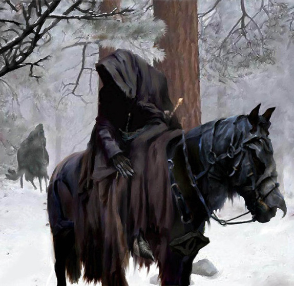 fantasy-art-engine:  Ringwraith in the Snow by Monkeezgob