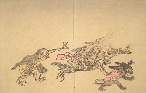 Kawanabe Kyôsai. Pictures of One Hundred Demons. 1890.
