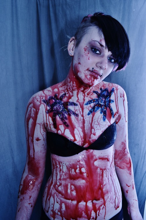 I did a photo shoot today, the first of 2013! With my friend Regan involving a lot of fake blood&