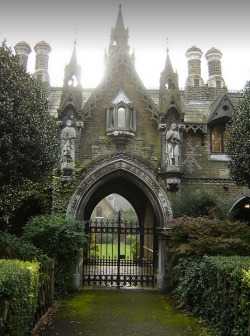 tassels:  Gothic gatehouse in England! 