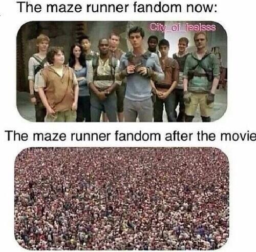 nathan-and-horses:  This is literally every book fandom before and after the movie.
