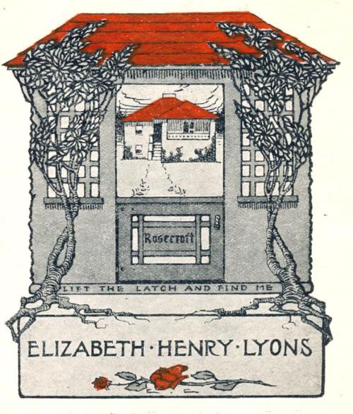 Elizabeth Henry Lyons bookplate from the Visual Studies Collection