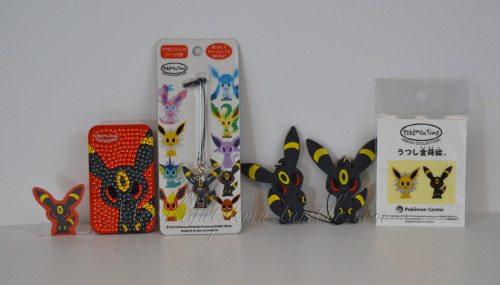 moonlightpkmn:  This year’s Pokemon Time promo was an awesome surprise, as it was comprised entirely of Eeveelutions! This promo had a variety of items, including quite possibly one of the cutest Umbreon plush mascots to ever exist. (Yes I did buy 12