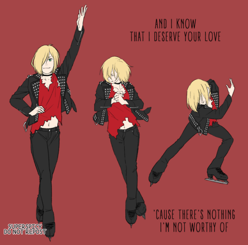 superspicy:  Yuri Plisetsky skated to This Is Me from The Greatest Showman(if the yoi universe is real i’m sure this song is what he gonna skate for the next season cuz this is so yuri)Took reference from This Is Me Dance Tutorial on Youtube and while