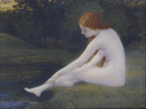 soyouthinkyoucansee:Nymph, 1898.William Jacob BaerAmerican, 1860-1941