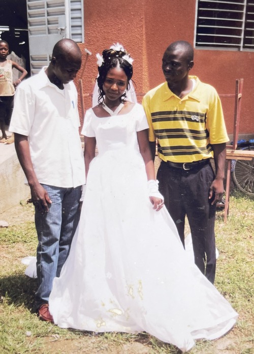 My cousin, a bride and his friend, Burkina Faso early’s 2000.© wä dé