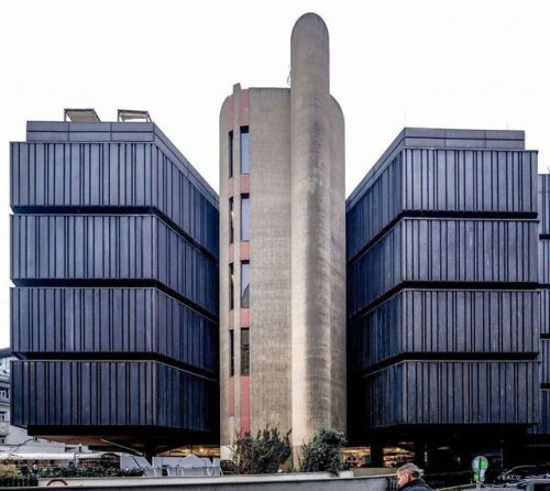 socialistmodernism:Kotva Department Store (OD-Obchodní Dům Kotva), Prague, Czech RepublicBuilt betwe