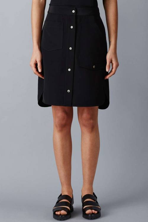 hipster-miniskirts: Front Slip Multi-Pocket Skirt