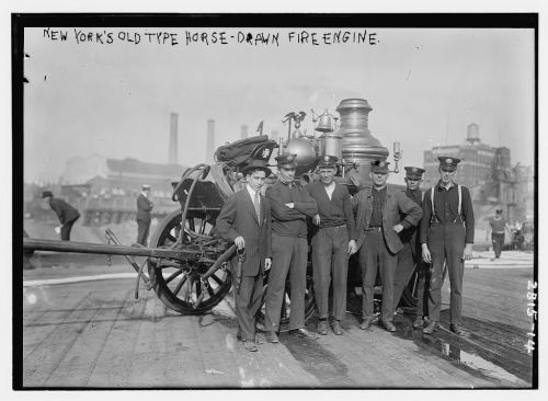 New York’s Old Horse Drawn Fire Engineca. 1910-1915