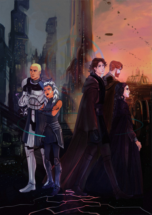 theresa-draws:twilight of the republic“This story happened a long time ago in a galaxy far, far away