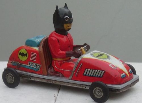 Bootleg Batmobile knockoffs from around the world. My personal favorite is the gold 1970 Batmobile f